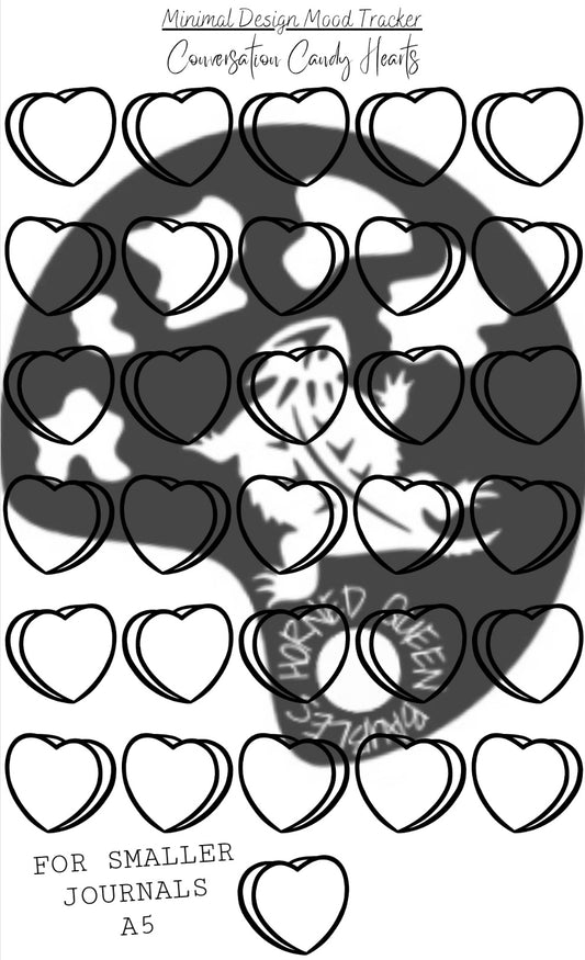 Candy Hearts (A5 & Letter)